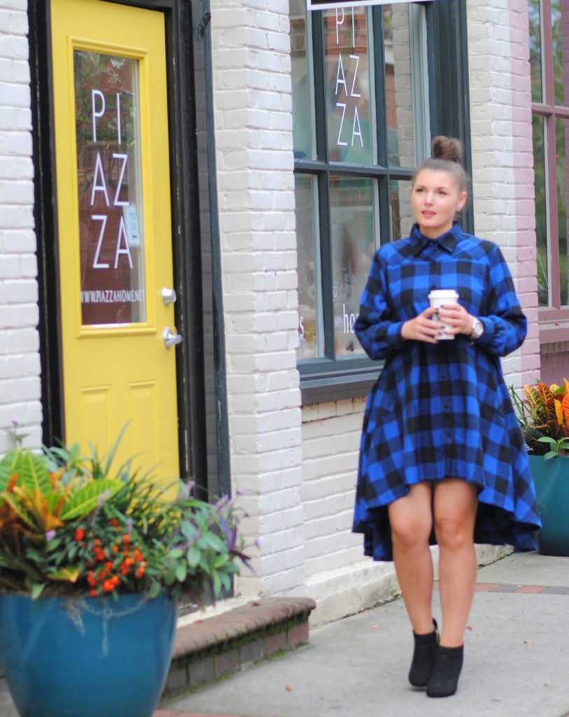 Fall Outfit: Buffalo Plaid Dress @julia.marie.b