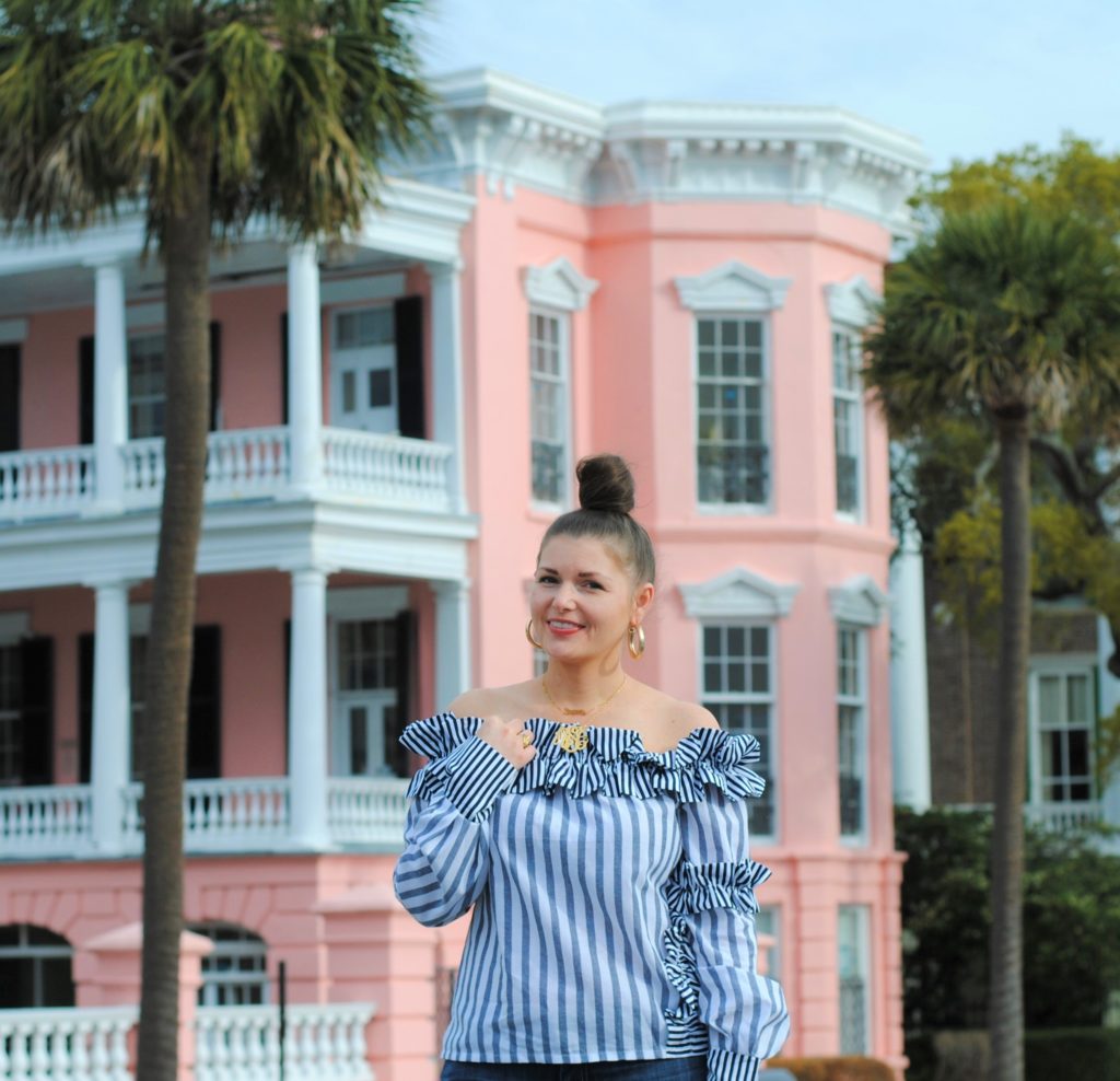 Ruffle Off The Shoulder Top perfect for Summer soirees 