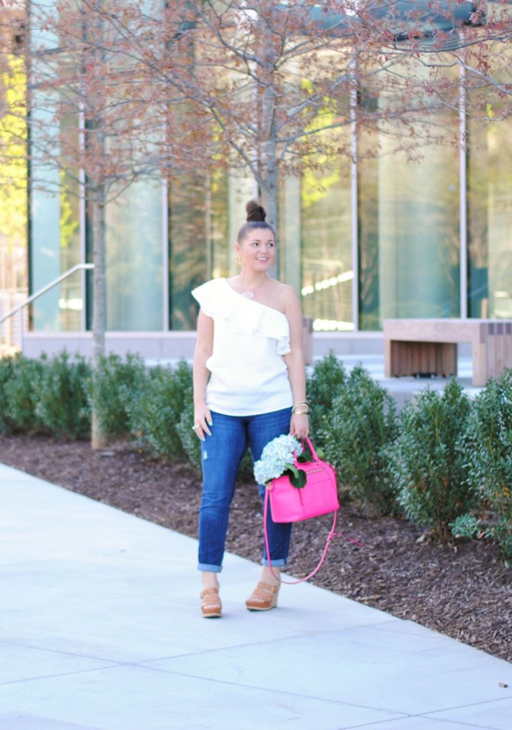 Summer Essential Ruffled One Shoulder Top