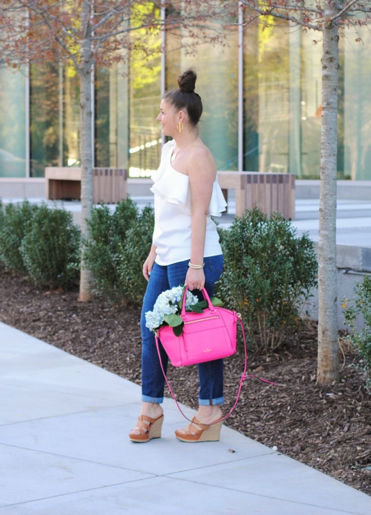 Summer Essential Ruffled One Shoulder Top