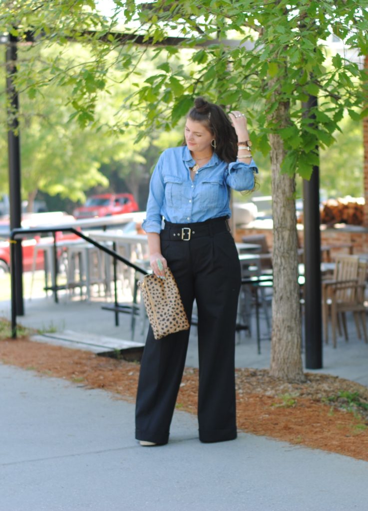 Wide leg High Waist pants to wear to work