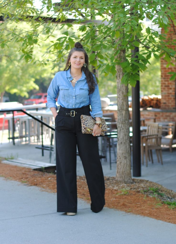 Wide leg High Waist pants to wear to work