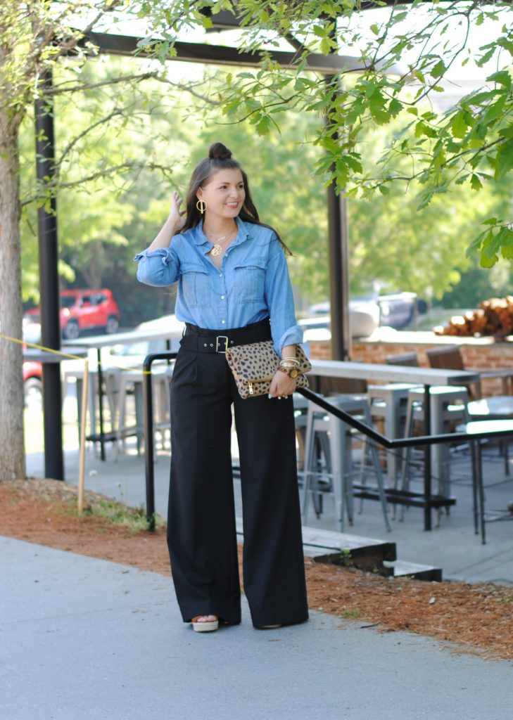 Wide leg High Waist pants to wear to work