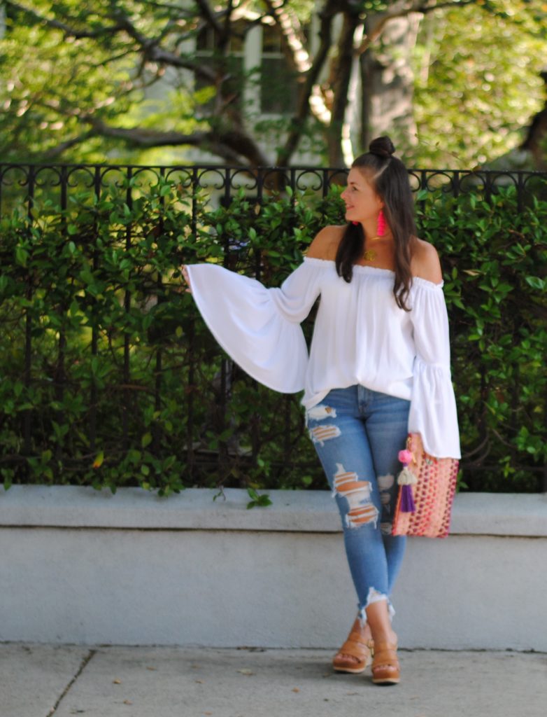 Romantic Off The Shoulder Top