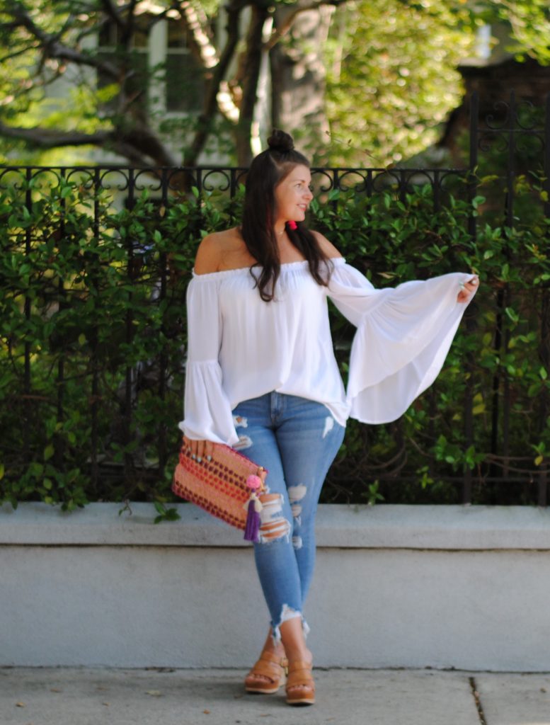 Romantic Off The Shoulder Top