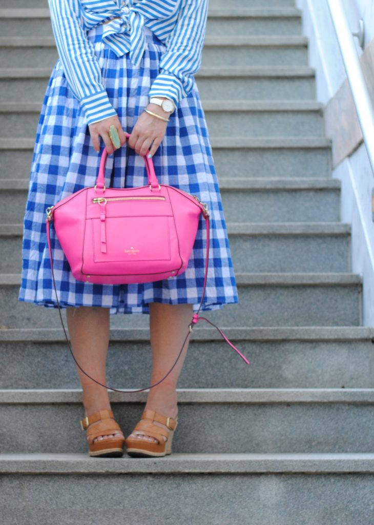 Pattern Mixing: Stripes and Gingham