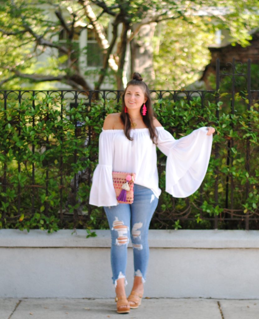 Romantic Off The Shoulder Top