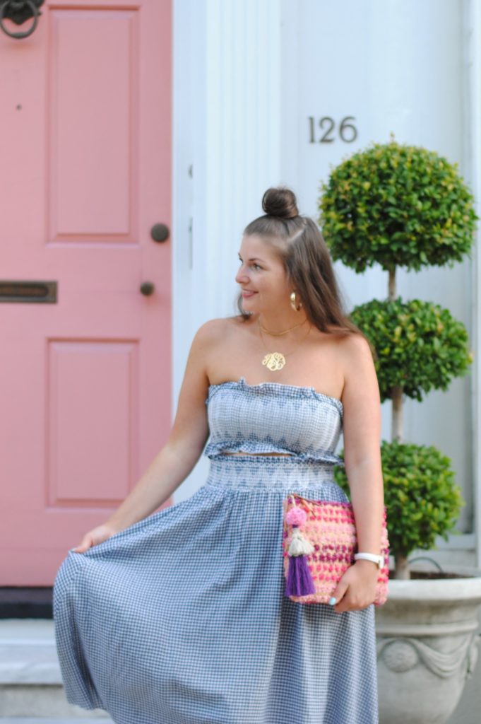 Light Weight Gingham Skirt Set for Summer. Only $20!