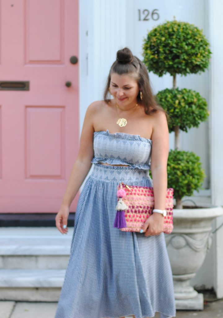 Light Weight Gingham Skirt Set for Summer. Only $20!