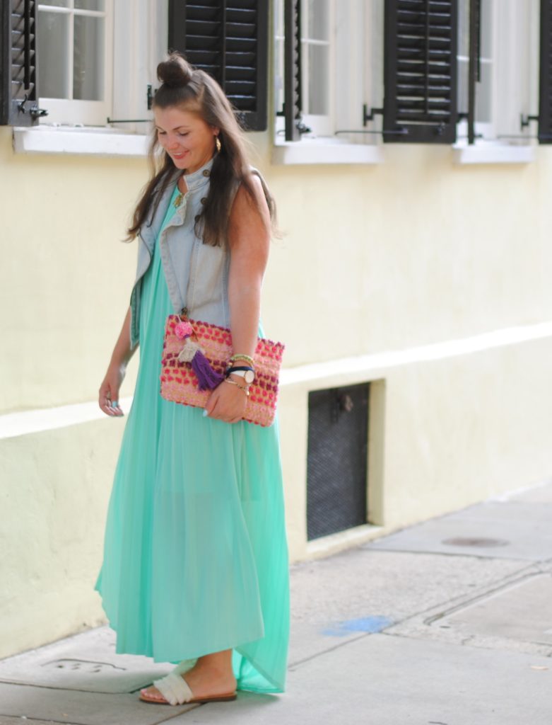 Pleated Maxi Dress