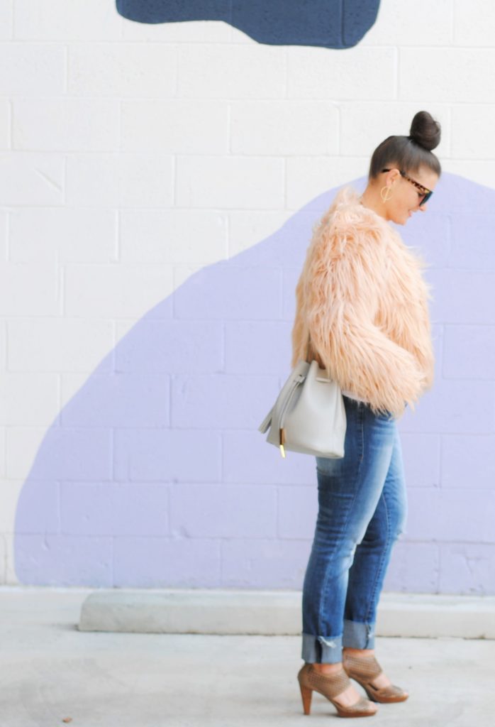 Blush Faux Fur Coat