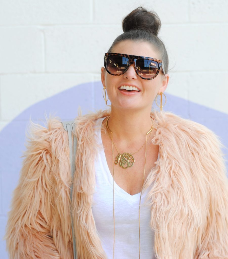 Blush Faux Fur Coat