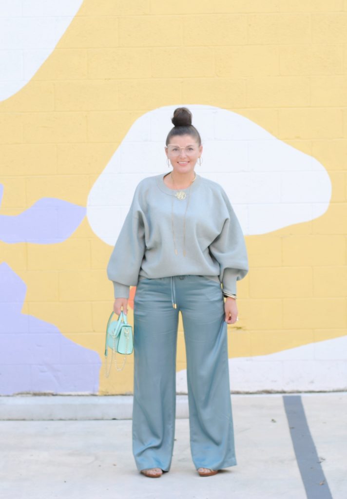 Mint Sweater Pant Set