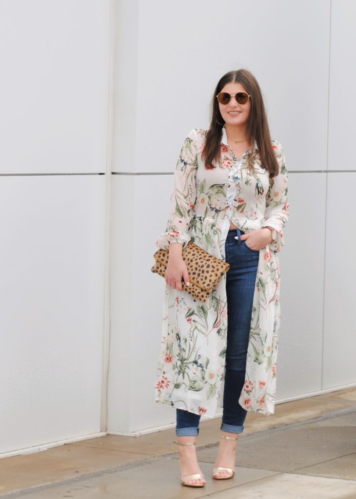 How to Style a Dress over Jeans