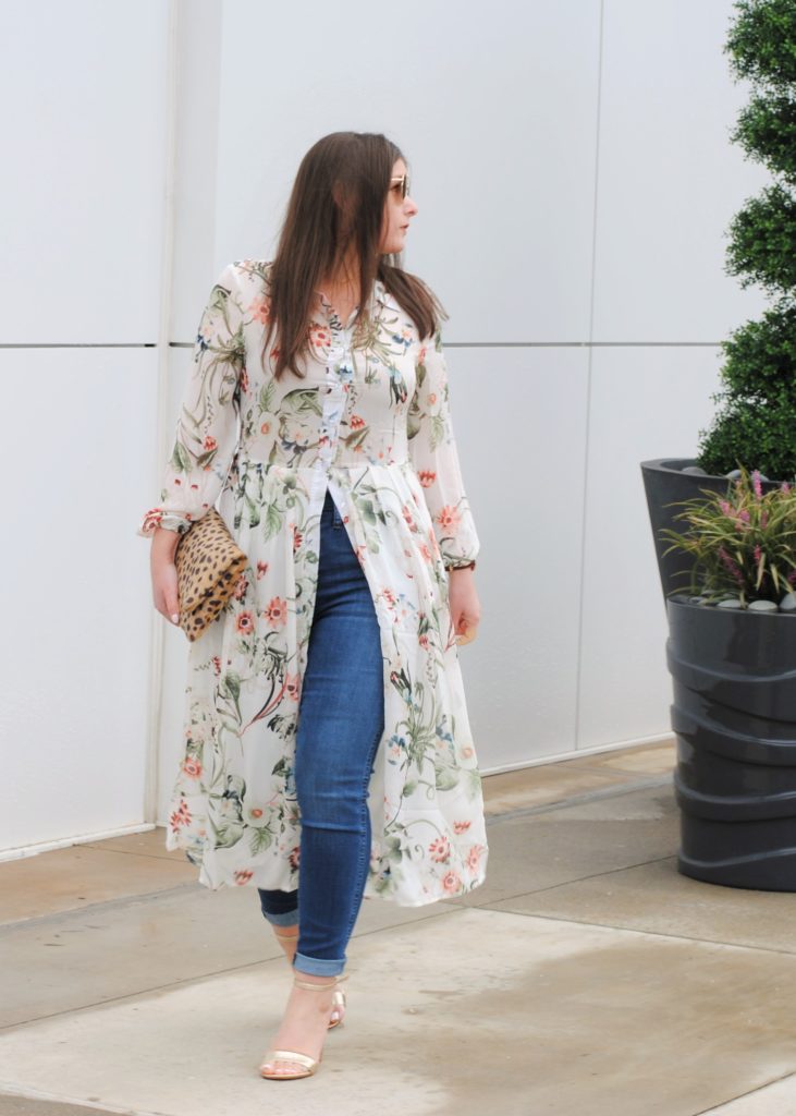 How to Style a Dress over Jeans