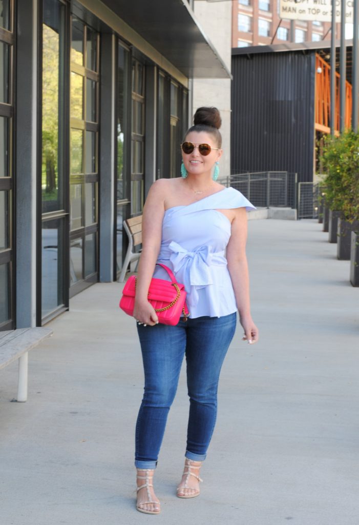 Spring Fashion: Peplum Top and Madewell Denim