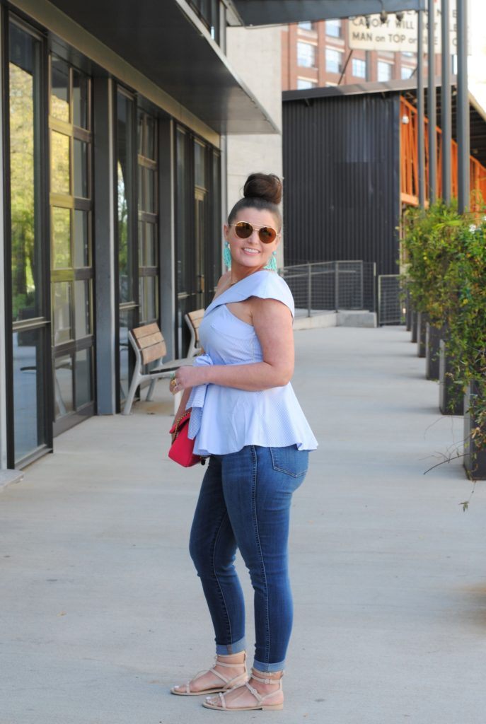 Spring Fashion: Peplum Top and Madewell Denim