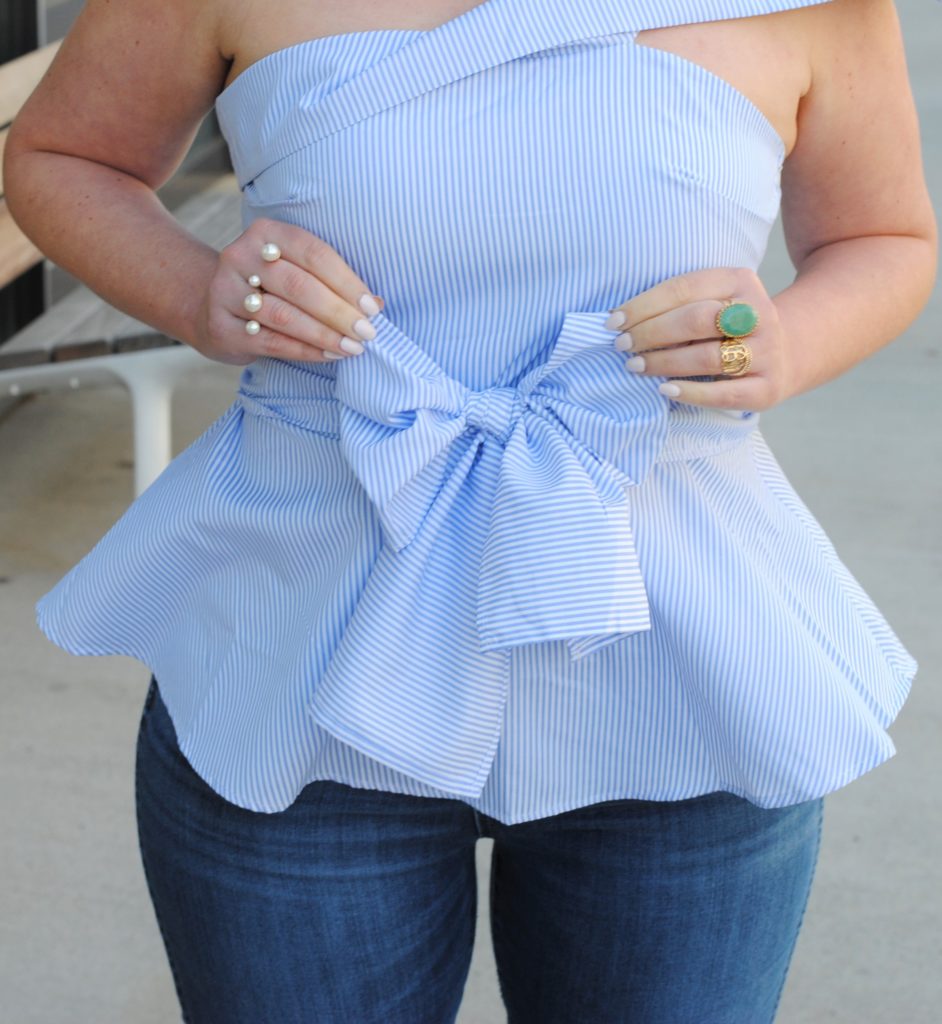 Spring Fashion: Peplum Top and Madewell Denim