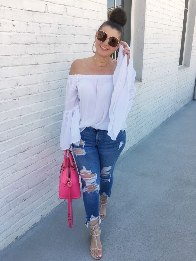 Summer Fashion: White Top and Denim @julia.marie.b