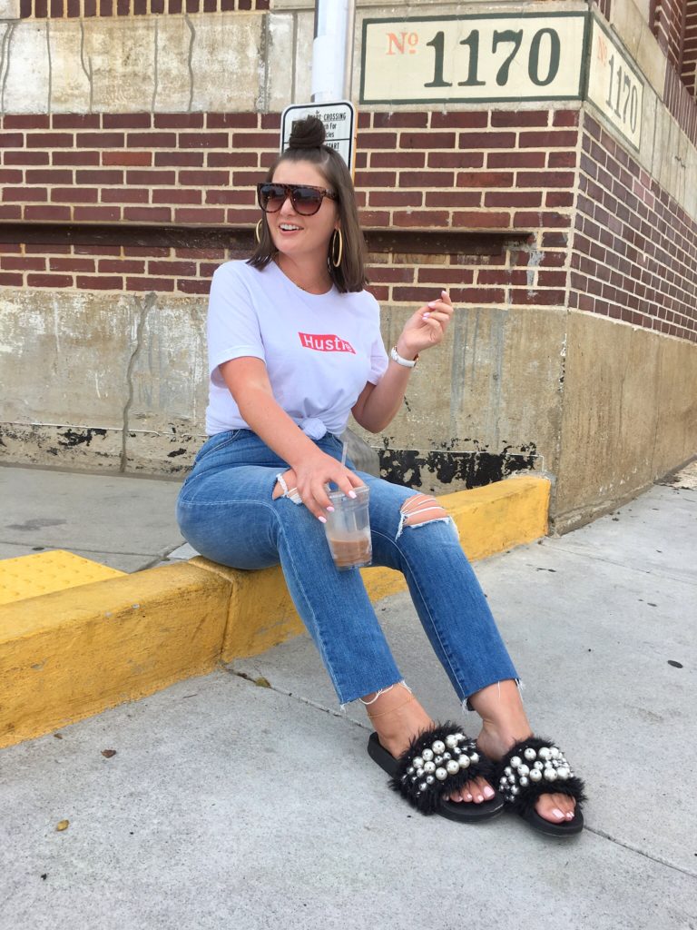 Supreme Inspired HUSTLE T-Shirt @julia.marie.b