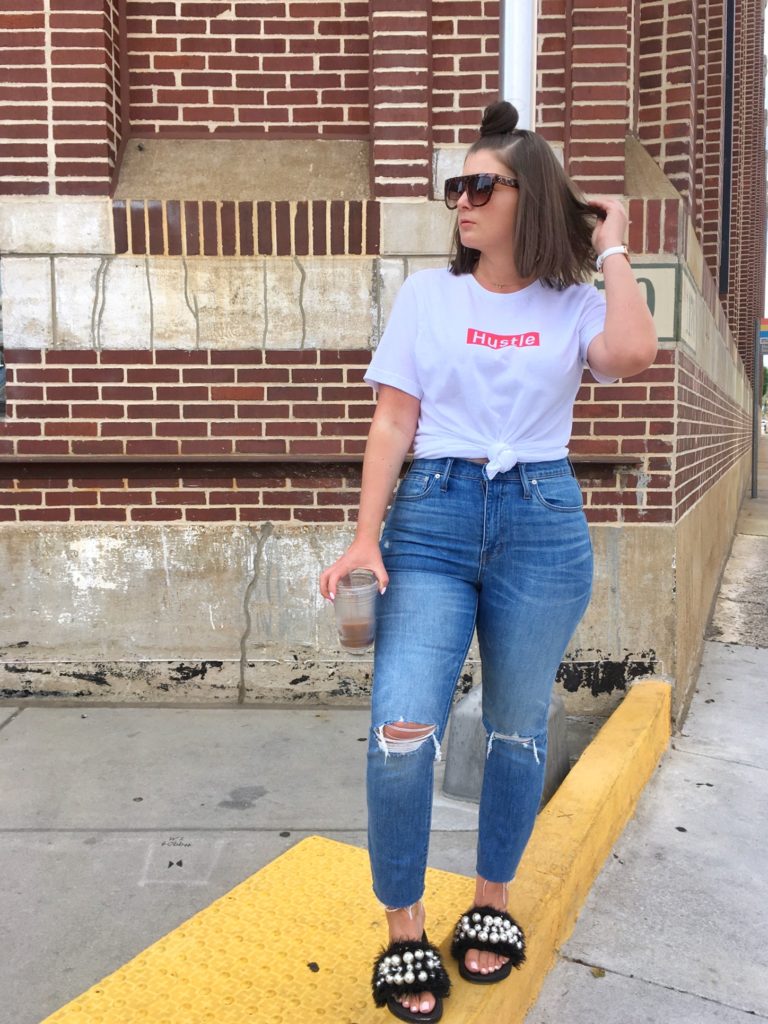 Supreme Inspired HUSTLE T-Shirt @julia.marie.b