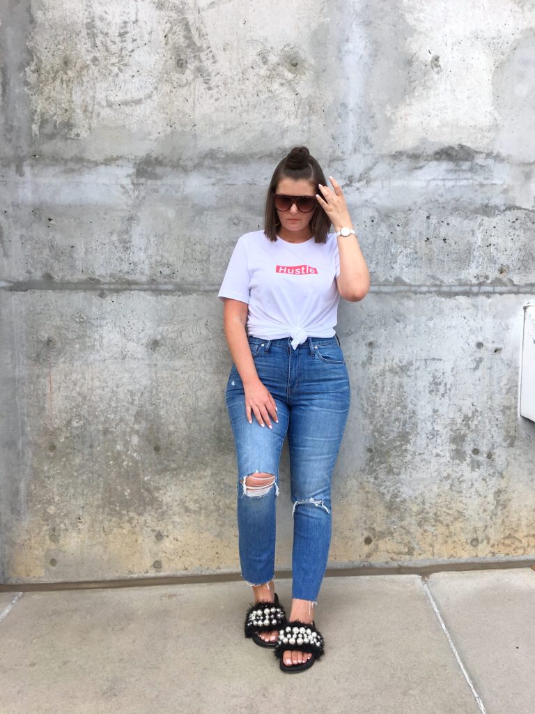 Supreme Inspired HUSTLE T-Shirt @julia.marie.b