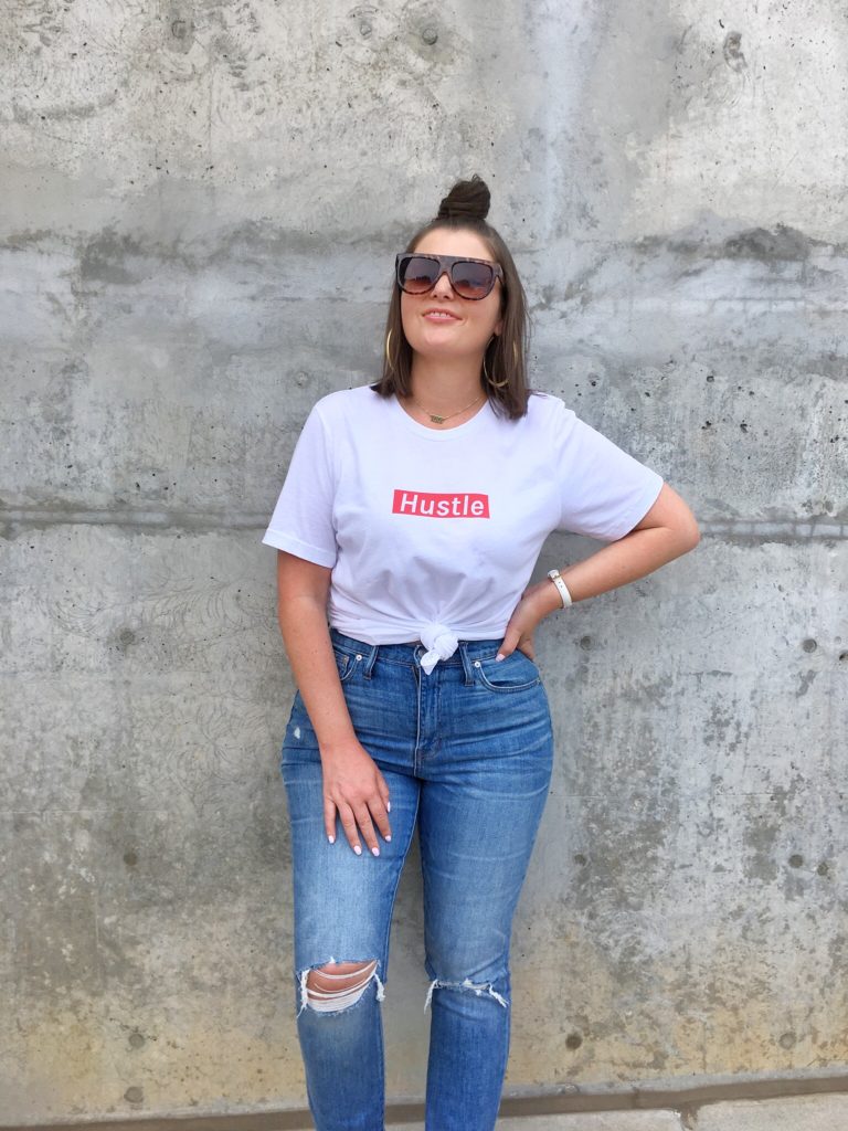 Supreme Inspired HUSTLE T-Shirt @julia.marie.b