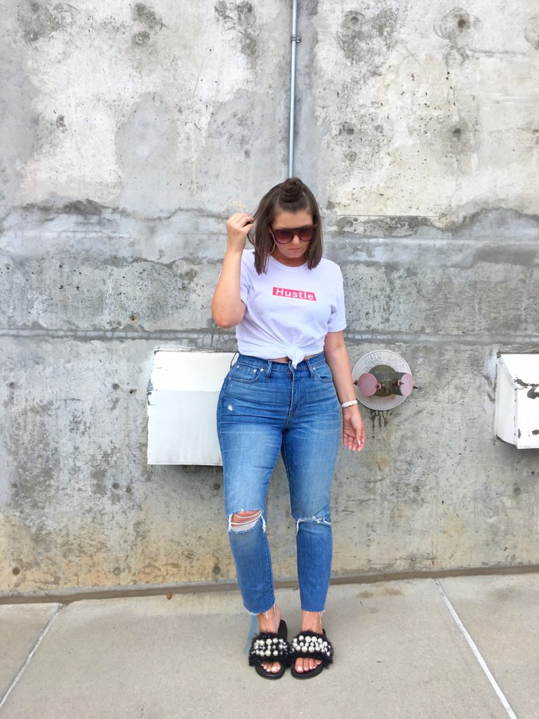 Supreme Inspired HUSTLE T-Shirt @julia.marie.b