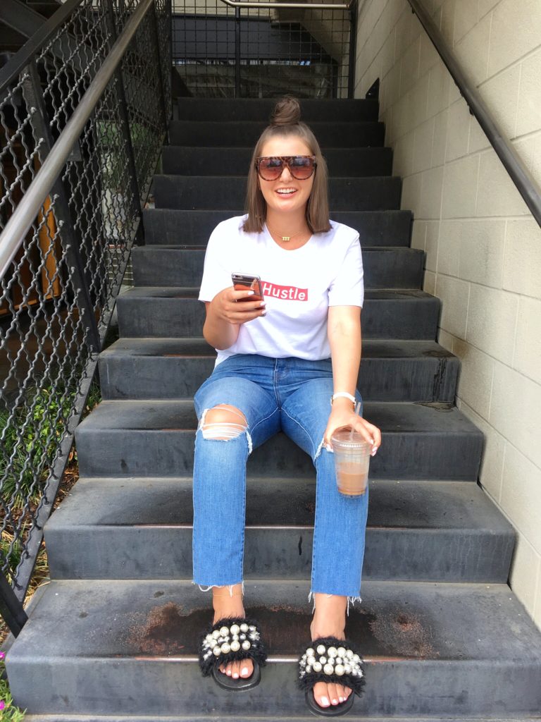 Supreme Inspired HUSTLE T-Shirt @julia.marie.b