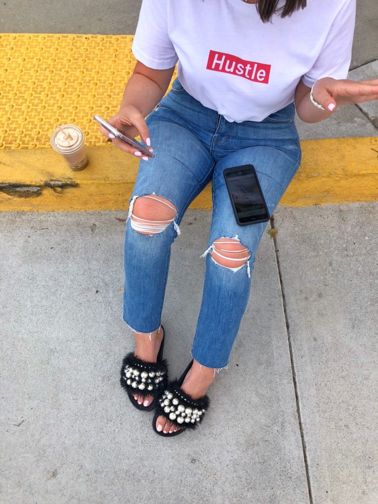 Supreme Inspired HUSTLE T-Shirt @julia.marie.b