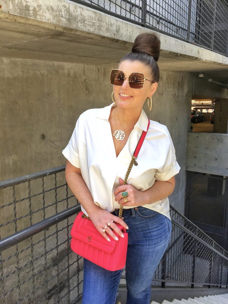 Classic Fashion: Madewell Denim and White outfit @julia.marie.b