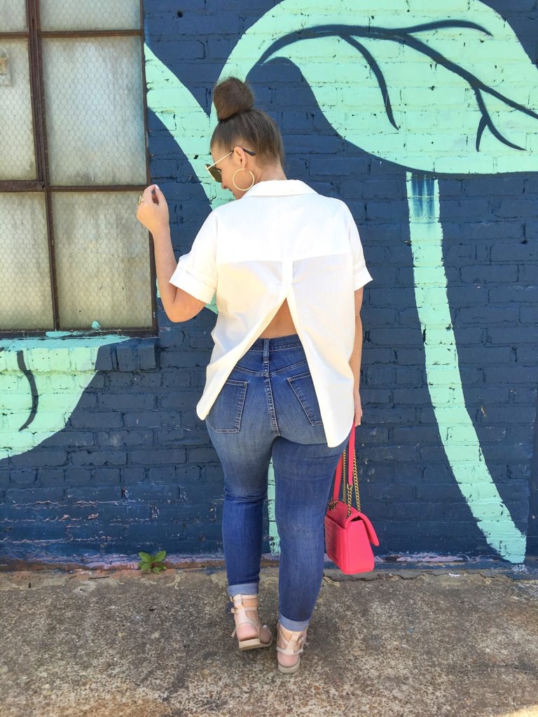 Classic Fashion: Madewell Denim and White outfit @julia.marie.b