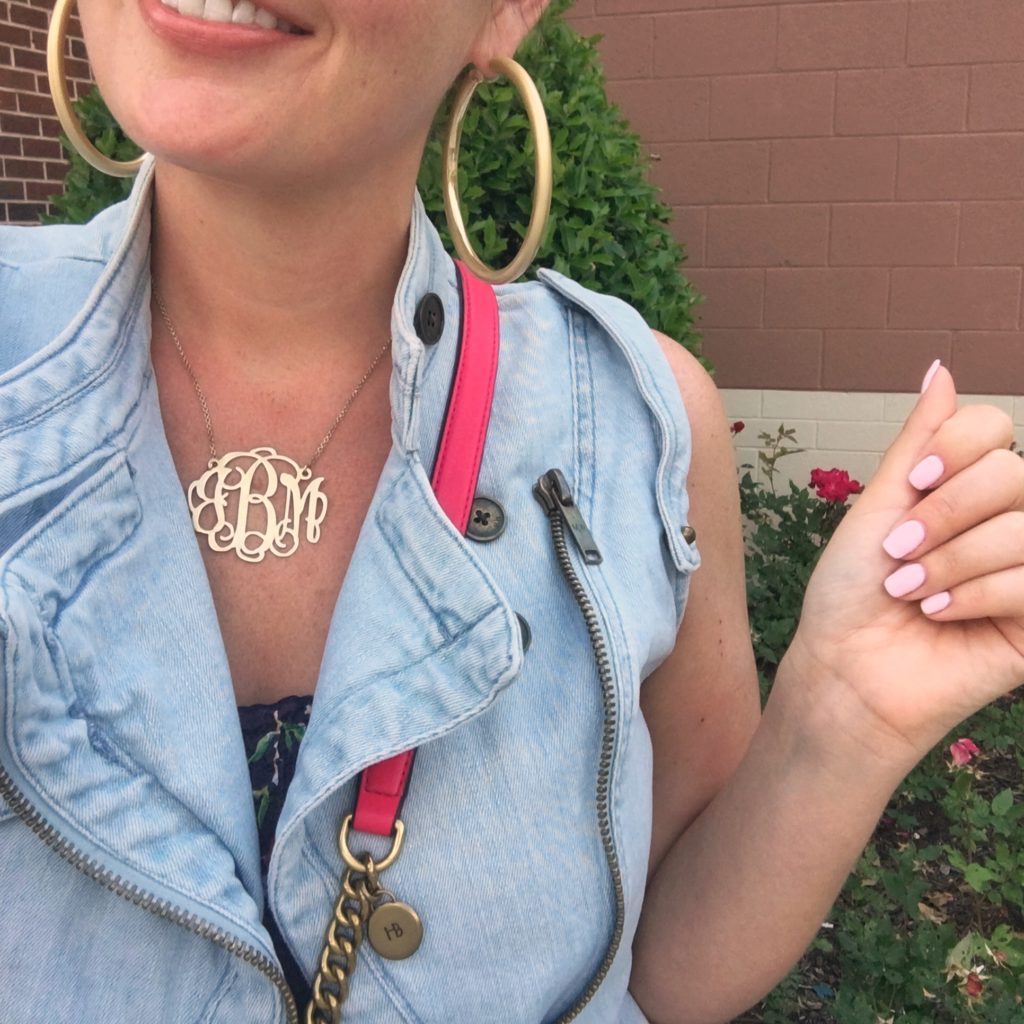 Statement Monogram Necklace @julia.marie.b