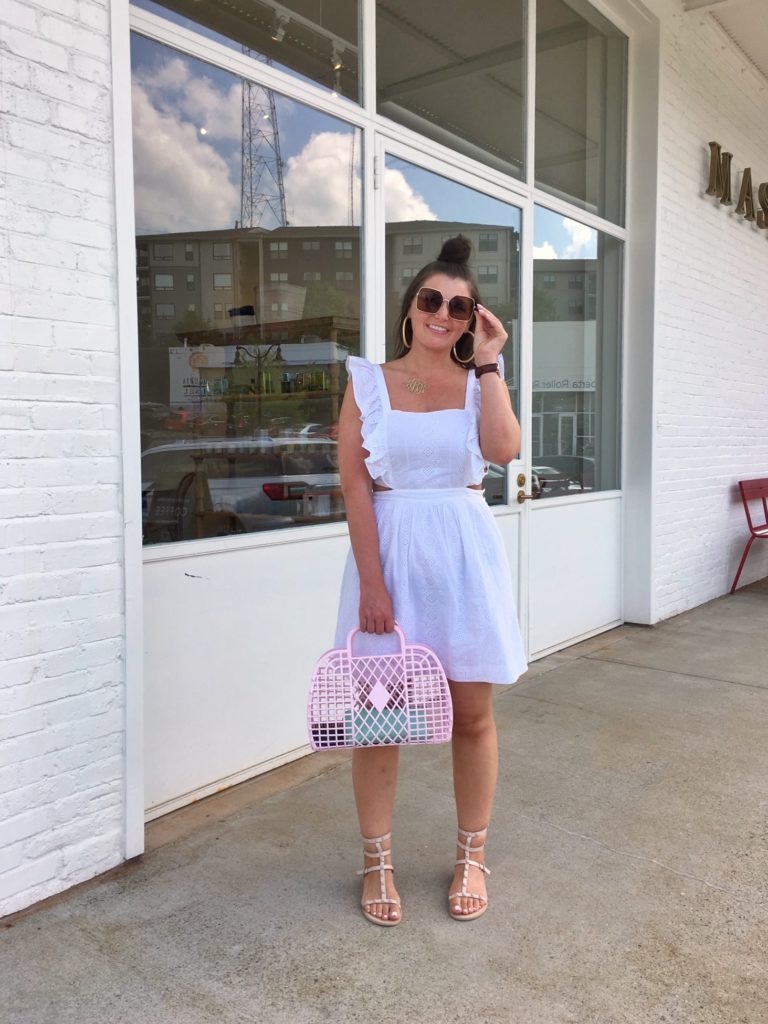 Summer Fashion: White Eyelet Dress @julia.marie.b