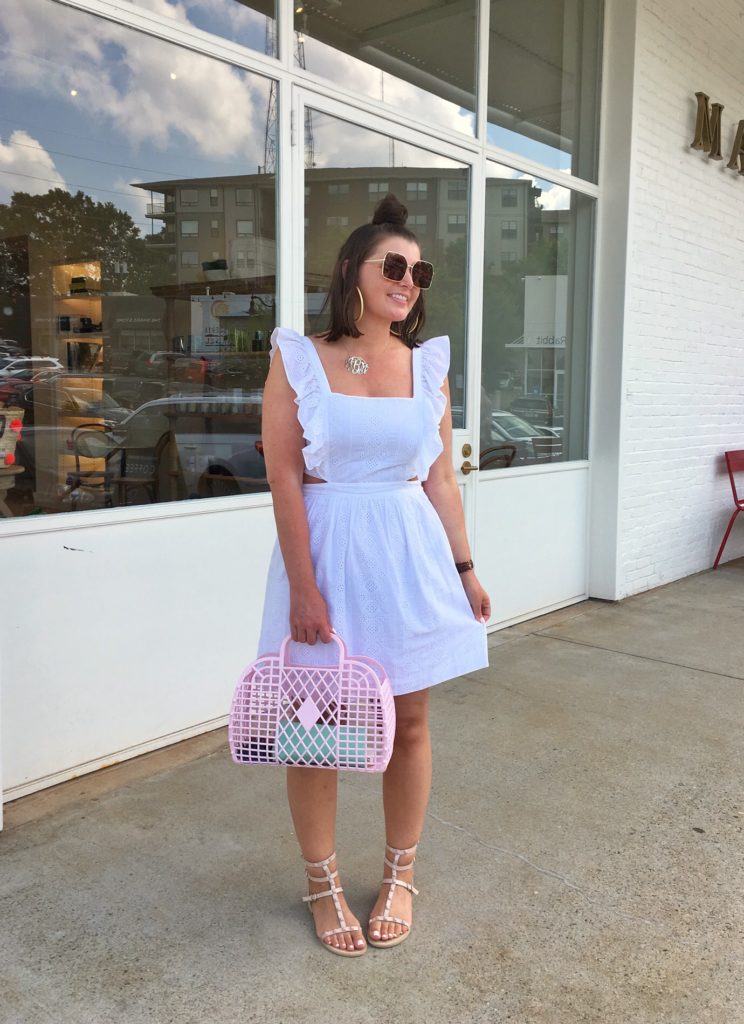 Summer Fashion: White Eyelet Dress @julia.marie.b
