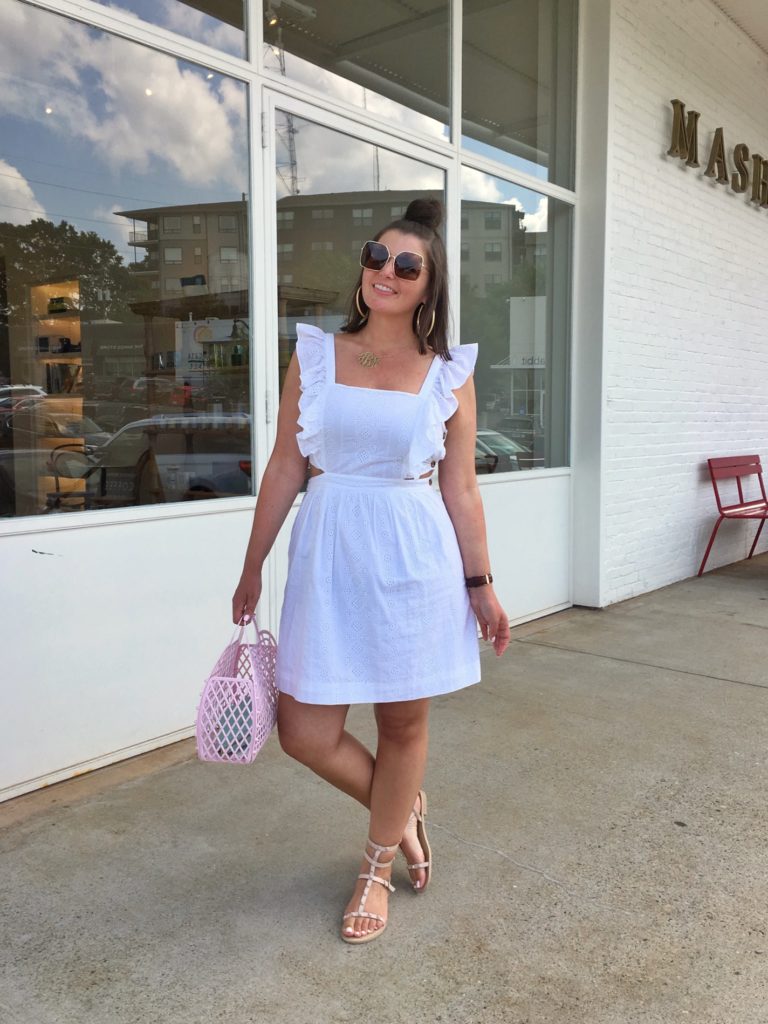 Summer Fashion: White Eyelet Dress @julia.marie.b