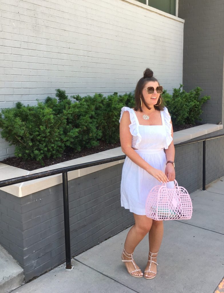 Summer Fashion: White Eyelet Dress @julia.marie.b
