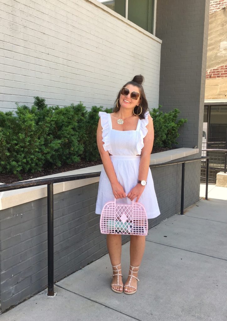 Summer Fashion: White Eyelet Dress @julia.marie.b