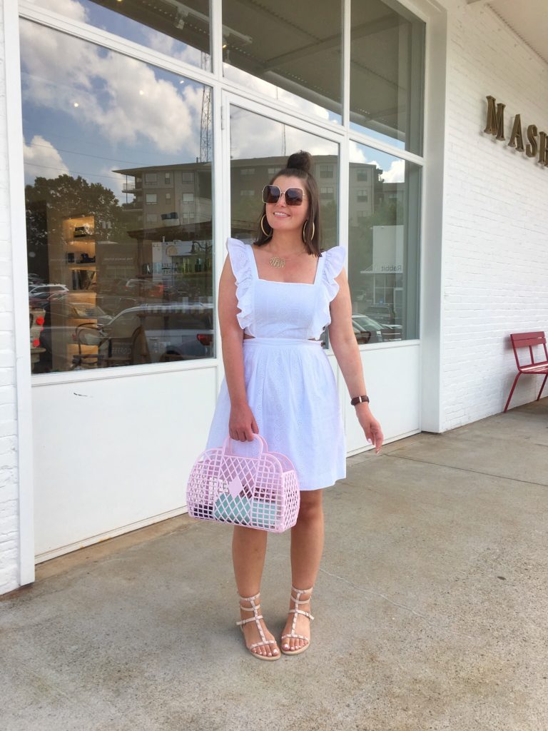 Summer Fashion: White Eyelet Dress @julia.marie.b