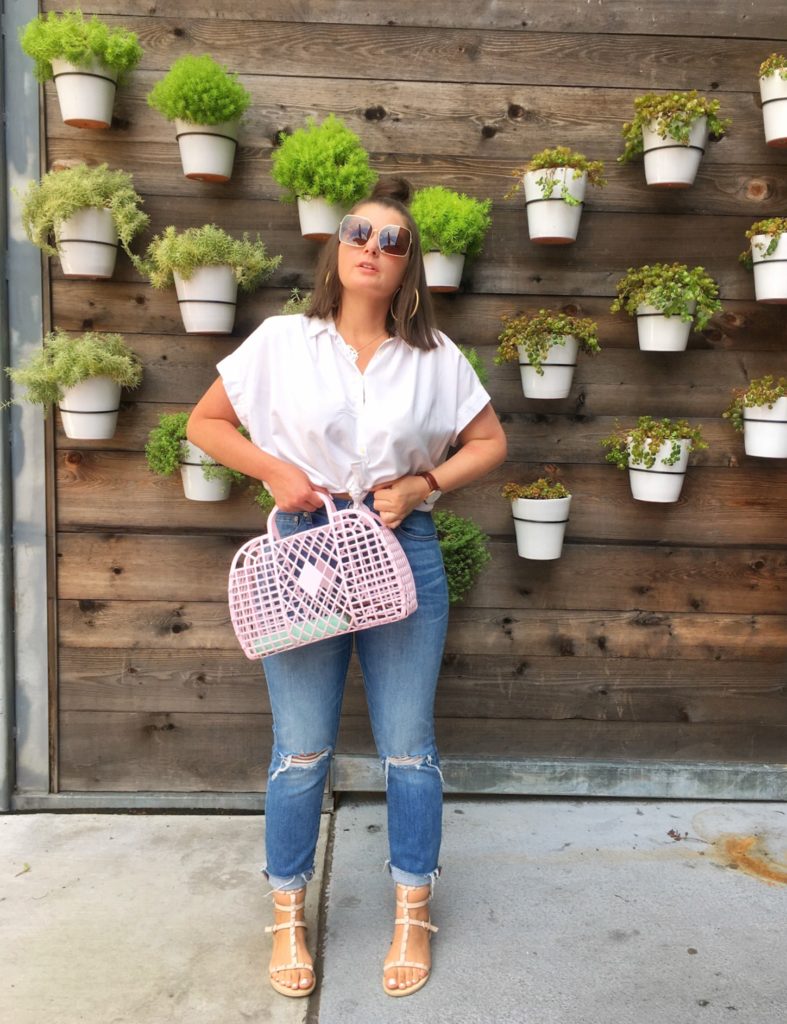 Summer Fashion: White Top and BF Slim Jeans @julia.marie.b