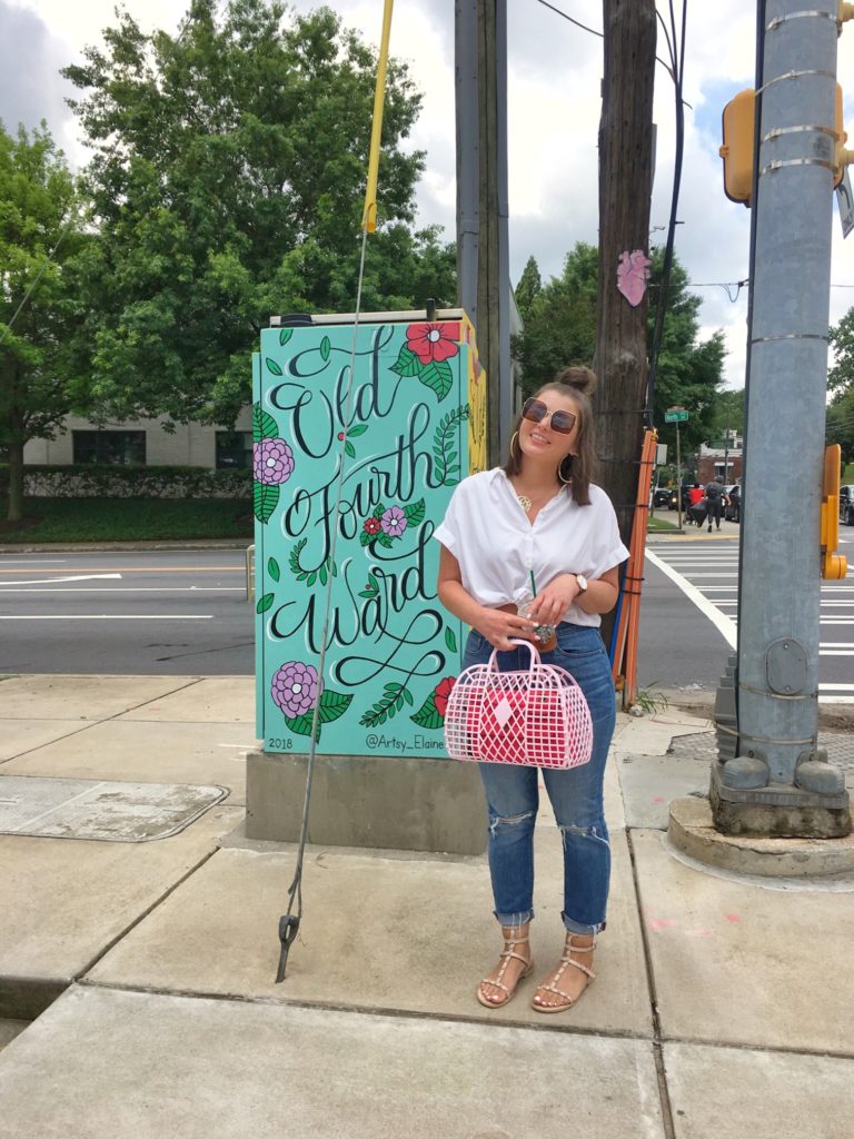 Summer Fashion: White Top and BF Slim Jeans @julia.marie.b