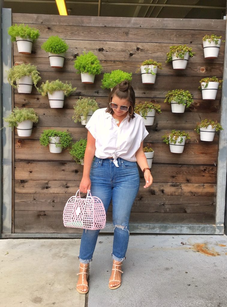 Summer Fashion: White Top and BF Slim Jeans @julia.marie.b