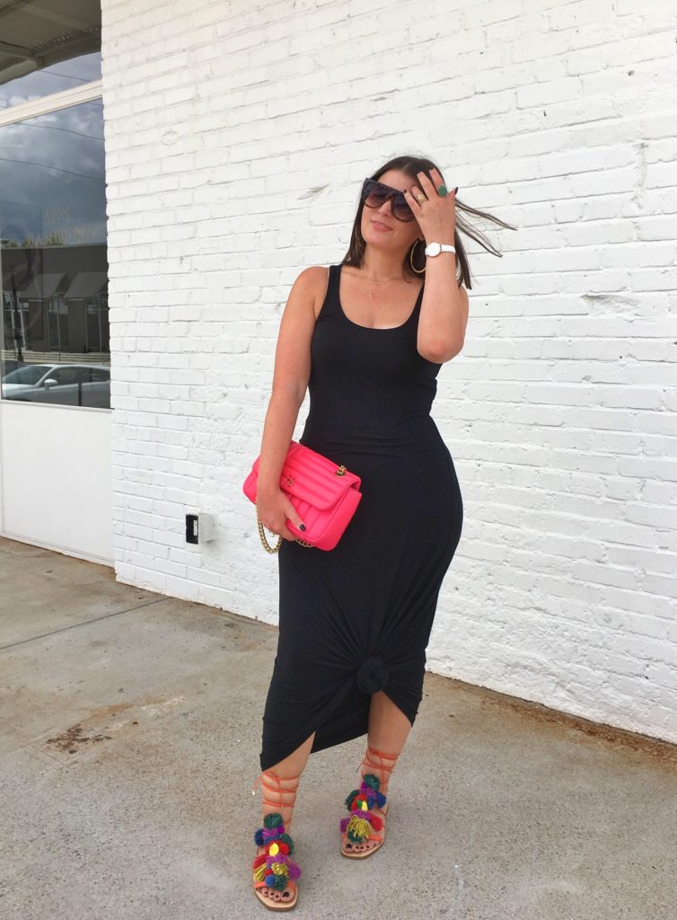 SUMMER FASHION: BLACK MAXI DRESS @julia.marie.b