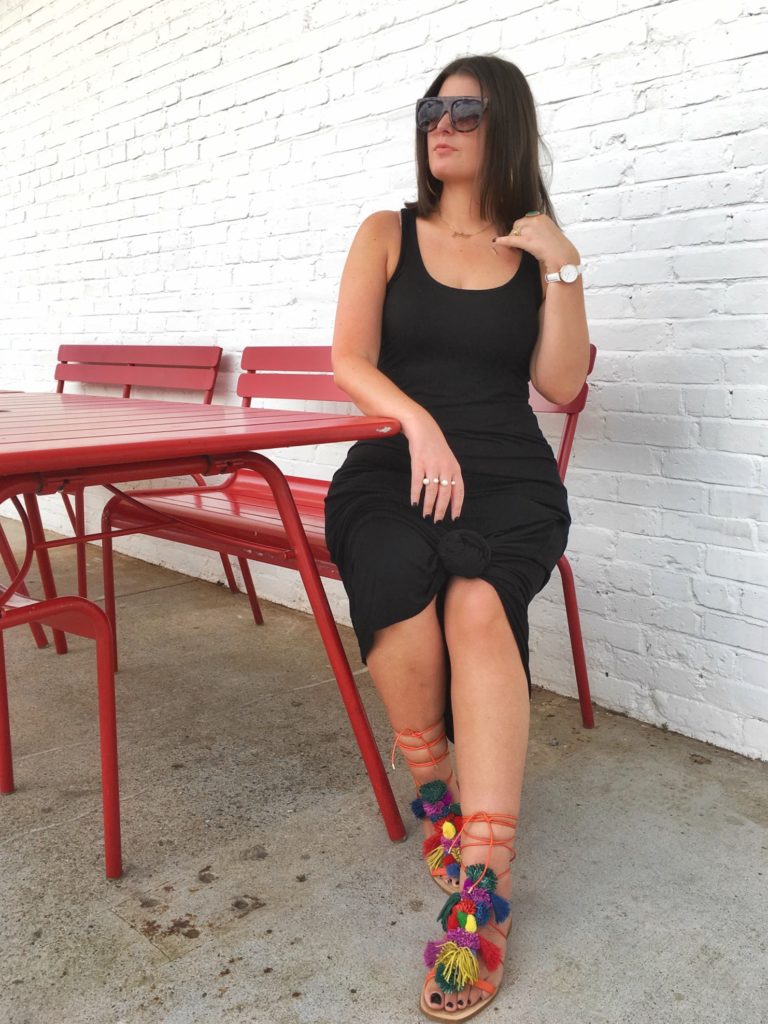 SUMMER FASHION: BLACK MAXI DRESS @julia.marie.b