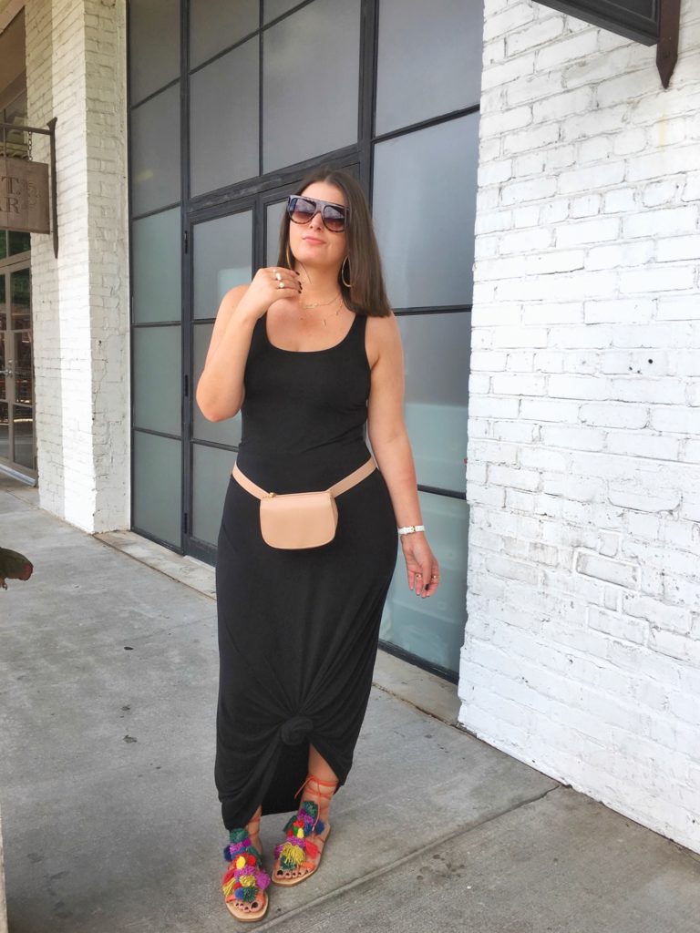 SUMMER FASHION: BLACK MAXI DRESS @julia.marie.b