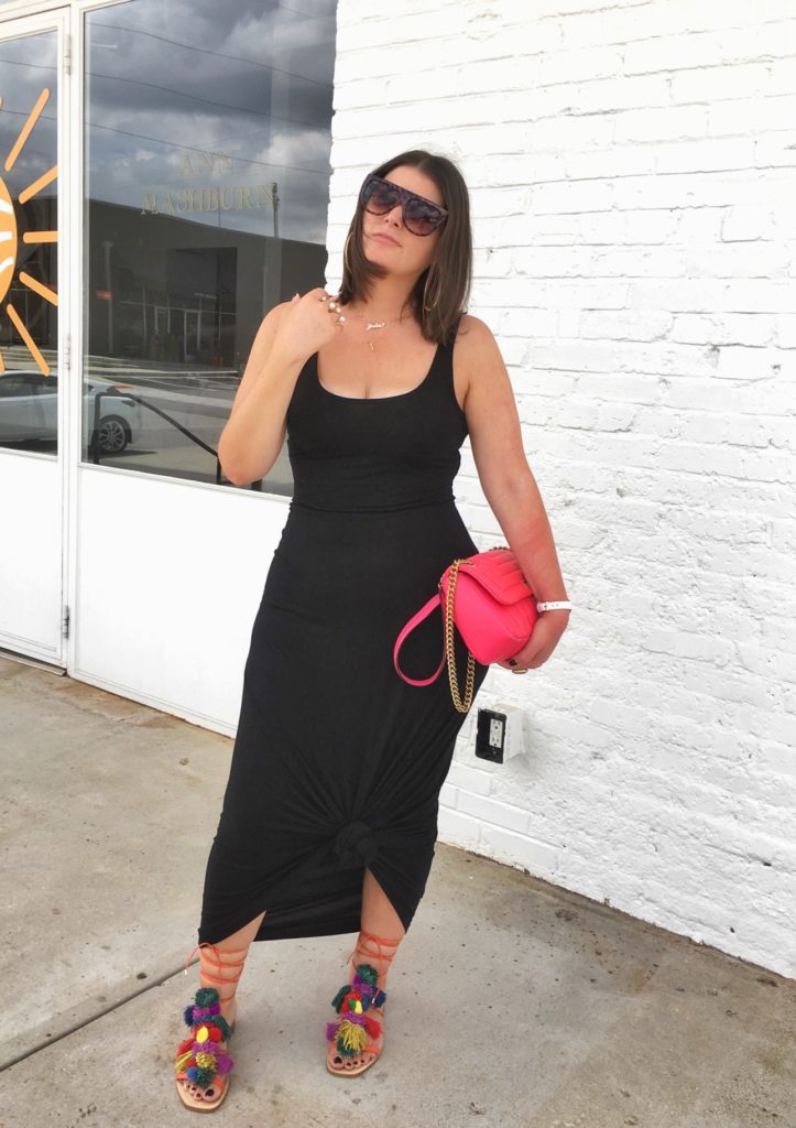 SUMMER FASHION: BLACK MAXI DRESS @julia.marie.b