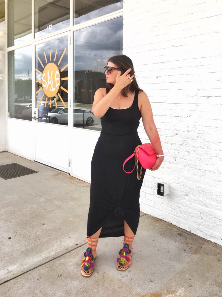 SUMMER FASHION: BLACK MAXI DRESS @julia.marie.b