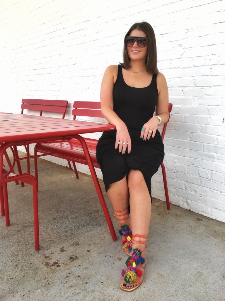 SUMMER FASHION: BLACK MAXI DRESS @julia.marie.b