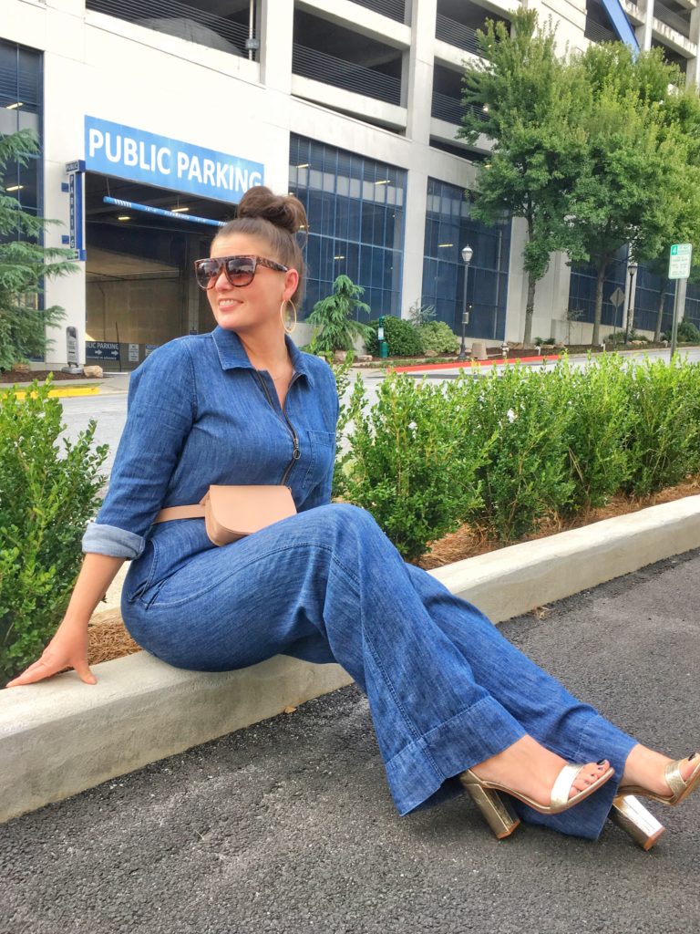 Fall Fashion: Denim Coverall Jumpsuit @julia.marie.b