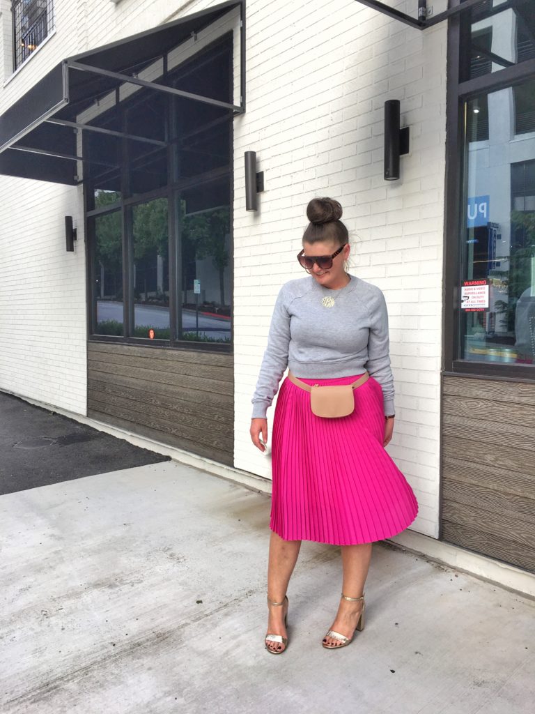 Fall Fashion: Pleated Midi Skirt @julia.marie.b